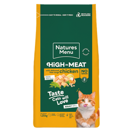 Natures Menu - Grain Free High In Meat Cat Food, Chicken - 1.25kg