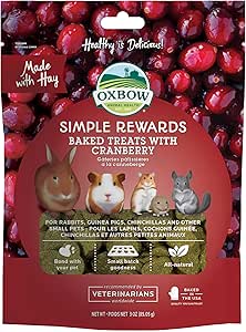 Oxbow - Simple Rewards Baked Treats, Cranberry - 60g