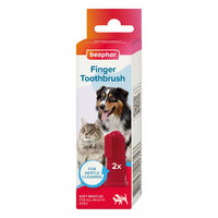 Beaphar - Soft Finger Toothbrush For Cats & Dogs - 2 Pack