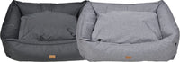 Hem & Boo - Waterproof Rectangle Dog Bed, Grey - X-Large