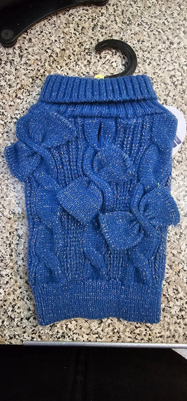 James & Steel - Sparkle Bow Jumper, Blue