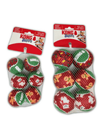 Kong - Holiday Air Squeak Balls, Small - 6 Pack