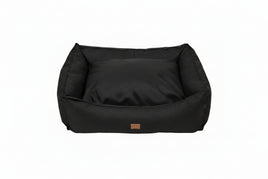 Hem & Boo - Waterproof Rectangle Dog Bed, Black - X-Large