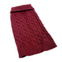 Happy Pet - Buster & Beau, Cable Knit Jumper, Deep Berry
