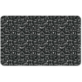 Tarhong - Black & White Meow Print Placemat