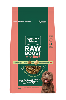 Natures Menu - Raw Boost Dog Food, Beef - 1.5kg