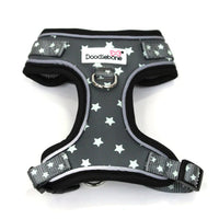 #Doodlebone - Adjustable Airmesh Harness, grey stars - Size 1-2