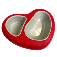Happy Pet - Heart Shaped Pet Bowl - Small (22.5x17.5x6cm 0.4L)