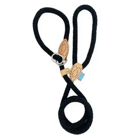 Dog & Co - Super Soft Rope Slip Lead, Black - 14mm X60"