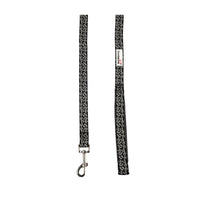 #Doodlebone - Padded Lead, Coal Leopard Reflective - 20mm