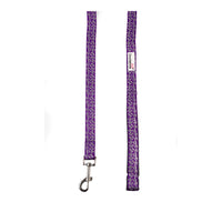 #Doodlebone - Padded Lead, Violet Leopard Reflective - 20mm