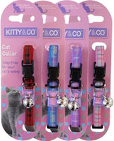 Kitty & Co - Tartan Snap Free Cat Collar - Assorted Colour - 20-30cm