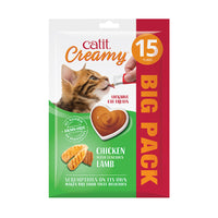 Catit - Creamy Lickable Cat Treats Chicken & Lamb (BIG PACK) - 15 Pack