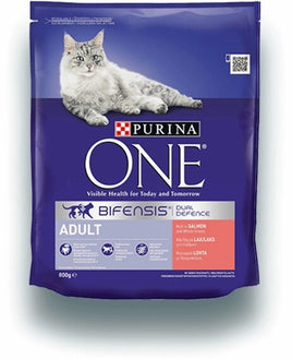Purina One - Salmon & Whole Grains Adult Cat Food - 800g