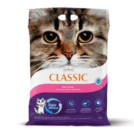 Intersand - Classic Premium Clumping Litter - Baby Powder - 7kg