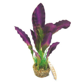 Betta - Purple Silk Plant With Sand Base - 8"