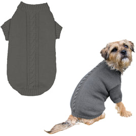 Banbury & Co - Knitted Dog Jumper, Grey