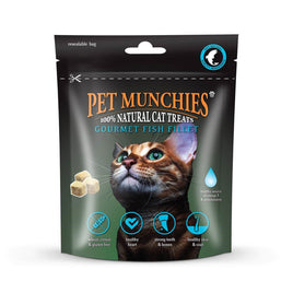 Pet Munchies - 100% Gourmet Fish Fillet Natural Cat Treats - 10g