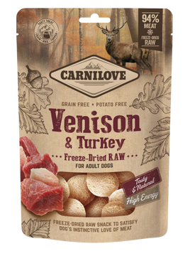 Carnilove - Freeze Dried Treat - Venison & Turkey - 60g