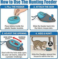 Doc & Phoebe - interactive Indoor Hunting Feeder, 3 Mice Kit