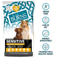 Burns - Sensitive Adult (Grain Free) Dog Food, Duck & Potato