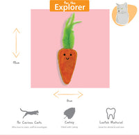 Happy Pet - Tabby Patch Catnip Carrots - 2pk