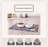 Cath Kidston - Dolly Rose Print, Pet Feeding Mat (40 x 28 cm)