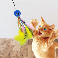 Nerf Cat - Ultraplush Nylon Elastic Octopus With Bells & Wand