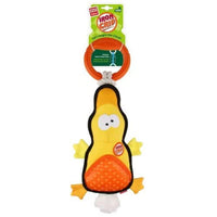 GiGwi - Iron Grip Duck Plush Tug Toy with TPR Handle