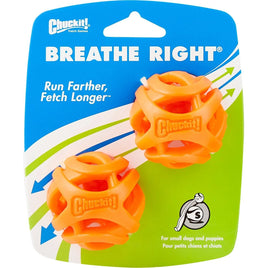 Chuckit - Breathe Right Fetch Ball Small (2Pk) 4.8cm