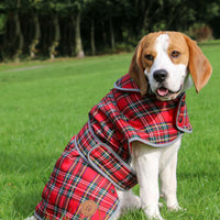 Ancol - Highland Tartan Dog Coat, Red