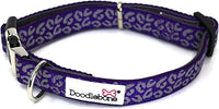 Doodlebone - Padded Collar, Violet Leopard Reflective