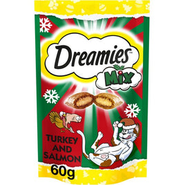 Dreamies - Mix Flavor Cat Treats - Salmon & Turkey - 60g