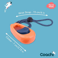 COA - Coachi Multi-Clicker - Navy with Orange Button