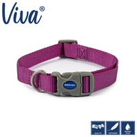 Ancol - Viva Nylon Adjustable Collar - Purple - Small (20-30cm)