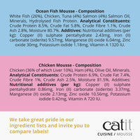 Catit - Cuisine Mousse, Ocean Fish With Tuna & Salmon - 90g