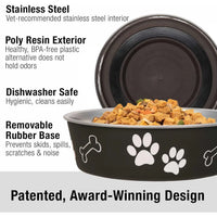 Love Pet - Bella Pet Bowl, Merlot - XLarge