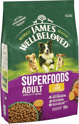 James Wellbeloved Adult Dog, Superfoods Lamb
