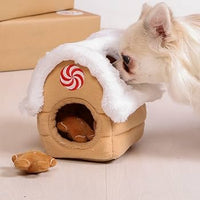 Pet Brands - Festive gingerbread House Hide And Seek Toy
