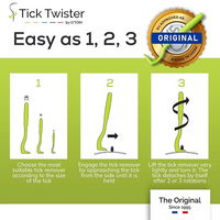 O'Tom - Tick Twister, Tick Remover For People & Pets - 3pc