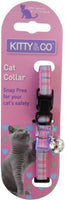 Kitty & Co - Tartan Snap Free Cat Collar - Assorted Colour - 20-30cm