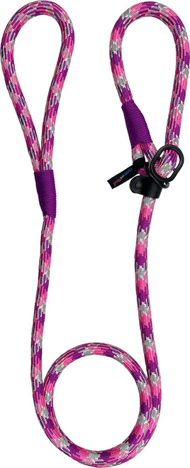 Hem & Boo - High Performance Rope Slip Lead, Pink/Purple - 150Cm
