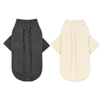 Banbury & Co - Knitted Dog Jumper, Ivory