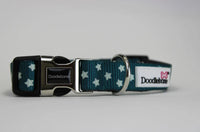 Doodlebone - Padded Collar, Teal Stars