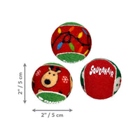 Kong - Holiday Air Squeak Balls, Small - 6 Pack