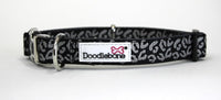 Doodlebone - Padded Collar, Coal Leopard Reflective