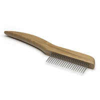 Mikki - Wide Bamboo Handled, Anti-Tangle Comb