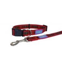 Hem & Boo - Tartan Red Adjustable Collar
