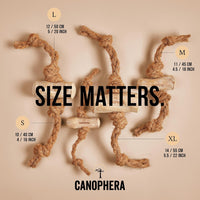 Canophera - Coffee Wood & Coconut Rope Dog Toy - Medium