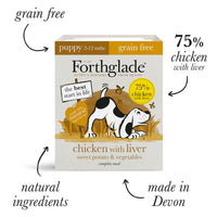 Forthglade - Complete Puppy Grain Free, Chicken Liver & Vegetables - 395g